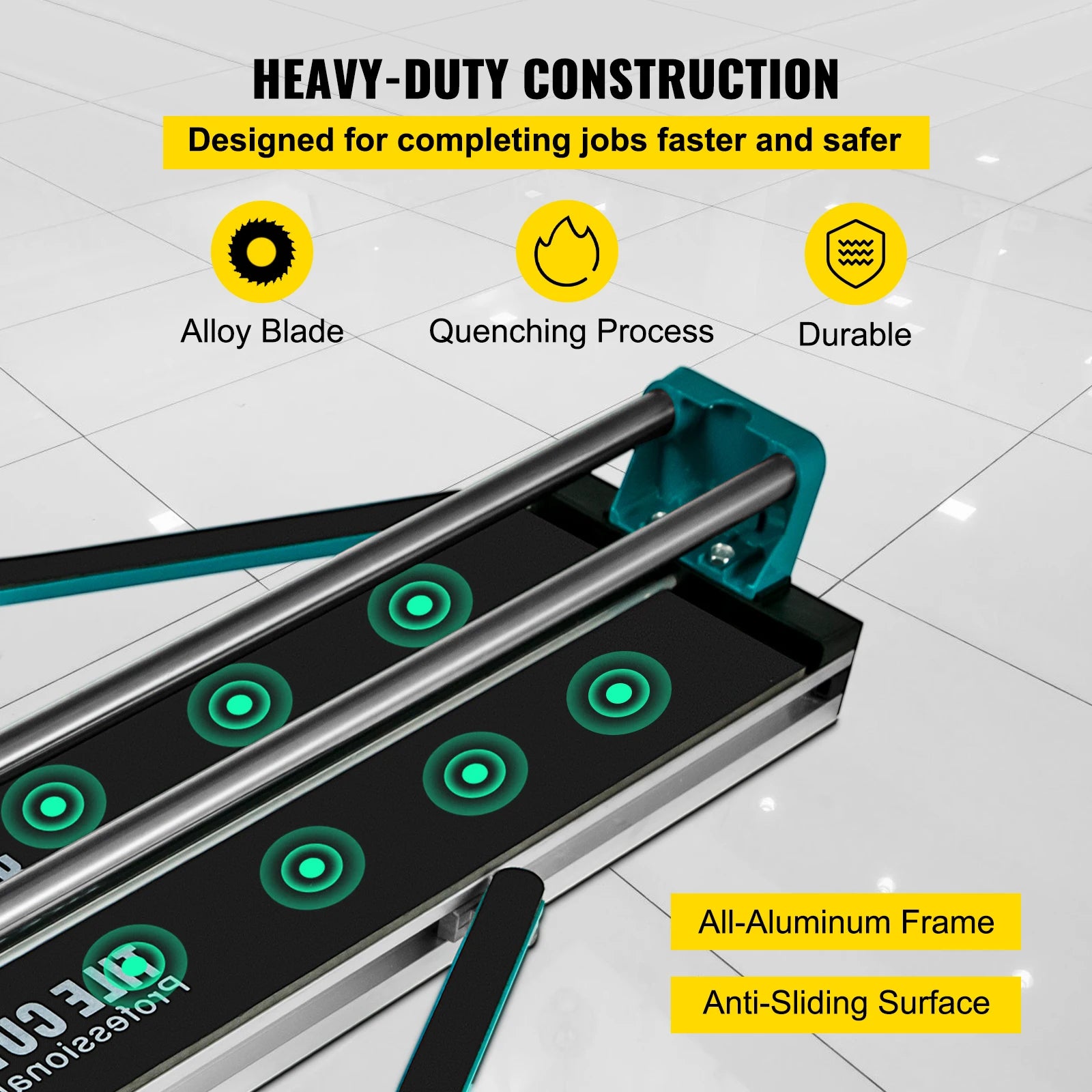 SucceBuy 1200MM Tile Cutter High Precision Manual Ceramic Floor Tiles Tile Cutter  48 In Cutting Machine for Precision Cutting