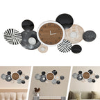 Large Luxury Silent Wall Clocks Aesthetic Art Mural Wall Watch Horloge, Decorative Non-Ticking Wall Clock for Living Room Conference Room