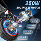 8.5inch Solid Tire Electric Scooter 10.5Ah Powerful Battery 19mph APP Smart Control Scooter 23miles Max Range Double shock absorption for Adult