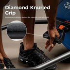 Strength Training in Gym - High - load Capacity 2 - Inch Steel Hex Barbell, Swivel Handles, Safety Clips, Knurled Handles