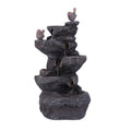 27 Inch 5-Tier Outdoor Water Fountain with Lights Outdoor Garden Waterfall Decor for Patio Garden Backyard Porch Home Art Docor