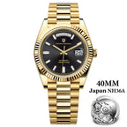 PAGANI DESIGN DD40 Luxury Rose Gold Automatic Watch Men Japan NH36A Mechanical Wristwatch Men Stainless steel Waterproof Watches