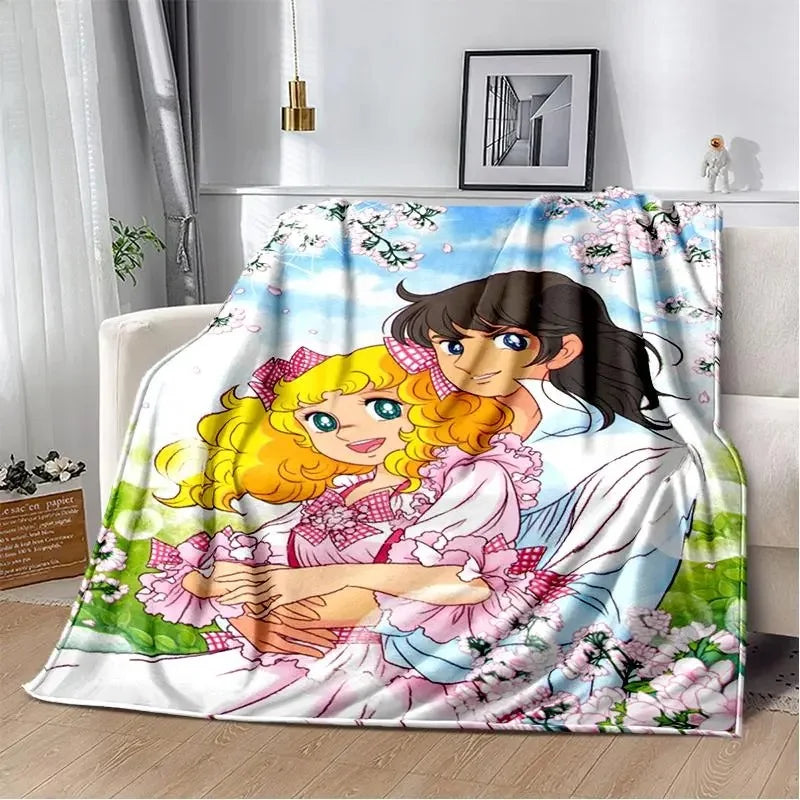 2026 New Style Candy Candy Girl Cartoon Anime Soft Plush Blanket,Flannel Throw Blanket Polyester Blanket