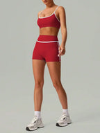 2 PCS Women Sports Bra And Shorts Set For Yoga Running