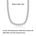 0.1CT 3mm Sparkling Full Lab Created Moissanite Tennis Bracelet GRA Certified 925 Sterling Silver Party Fine Jewelry Gift For Women
