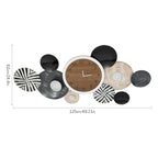Large Luxury Silent Wall Clocks Aesthetic Art Mural Wall Watch Horloge, Decorative Non-Ticking Wall Clock for Living Room Conference Room
