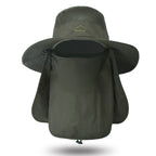Fisherman's hat, male sun hat, summer outdoor quick drying sun hat, fishing breathable sun hat, female face mask hat