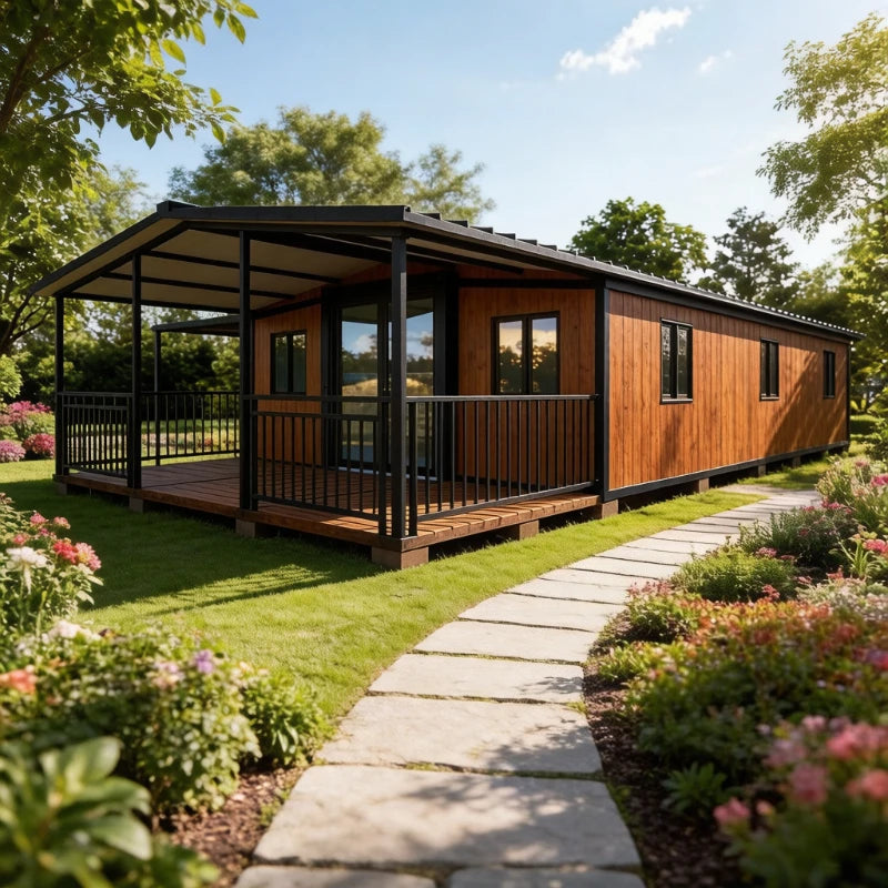 20ft 40ft Prefab Mobile House Luxury Tiny Home Expandable Container Houses 2 3 Bedroom Wooden Prefabricated House Garden Rooms