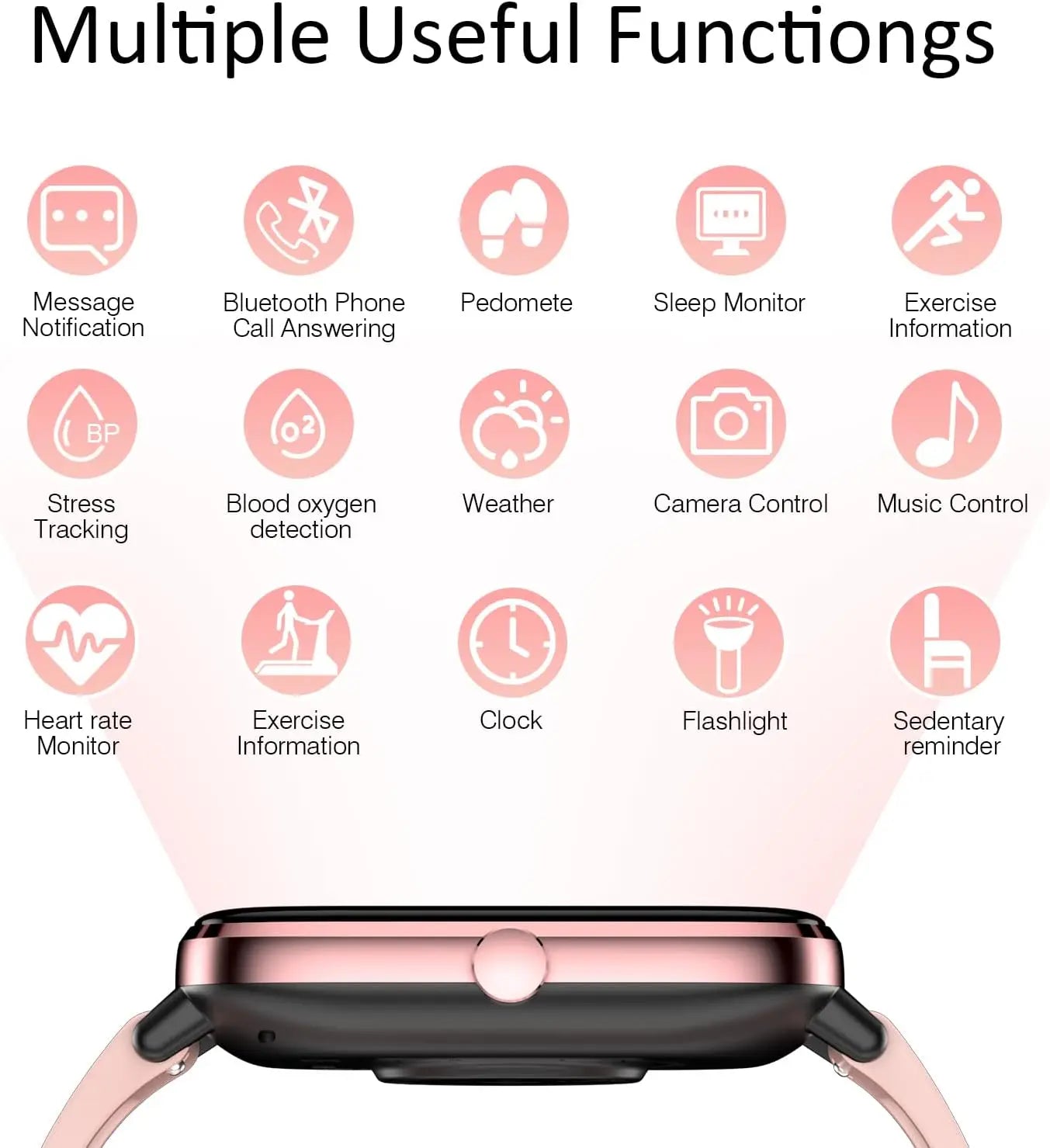 Smart Watch for Men Women, Fitness Tracker (Answer/Make Call), 1000 mAh Battery, 120+ Sport Modes, Step Counter/Sleep Monitor Fitness Watch, Smartwatch for Android/iPhone