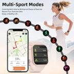 Smart Watch 1.85" Fitness, Call Answer, Custom Dials, Pedometer, Calories, Multi-Sport Modes, Voice Assistant for Android/iOS
