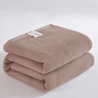 Solid Cotton Blanket for Bed Waffle Plaid Bedspread for Single Queen King Bed Sofa Blankets Throw Sofa Cover Sheet Summer Quilt