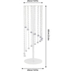 10pcs 31.5in Tall Clear Acrylic Lower Stands for Wedding Centerpieces with Crystal Vase - Perfect for Events