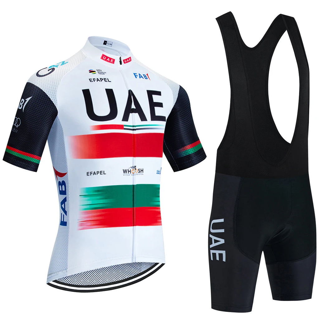 New Black UAE Cycling Maillot Jersey Shorts Men Women Ropa Ciclismo MTB Road Bicycle Jersey Riding Bike T-shirt Pants Clothing