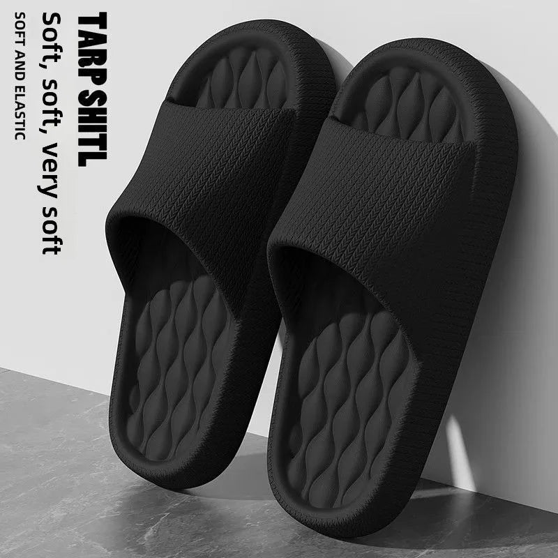 Women's Thick Platform Cloud Slippers EVA Soft Sole Pillow Slides Summer Beach Flip Flops Women Non Slip Bathroom Home Slippers