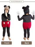 Halloween Costume Adult Family Mouse Cartoon Animal One Piece Romper Jumpsuit Set Party Outfit Plush Fleece