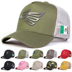 Unisex Mexican Eagle Label Baseball Net Caps Spring and Summer Outdoor Adjustable Casual Hats Hip Hop Hat Sunscreen Hat