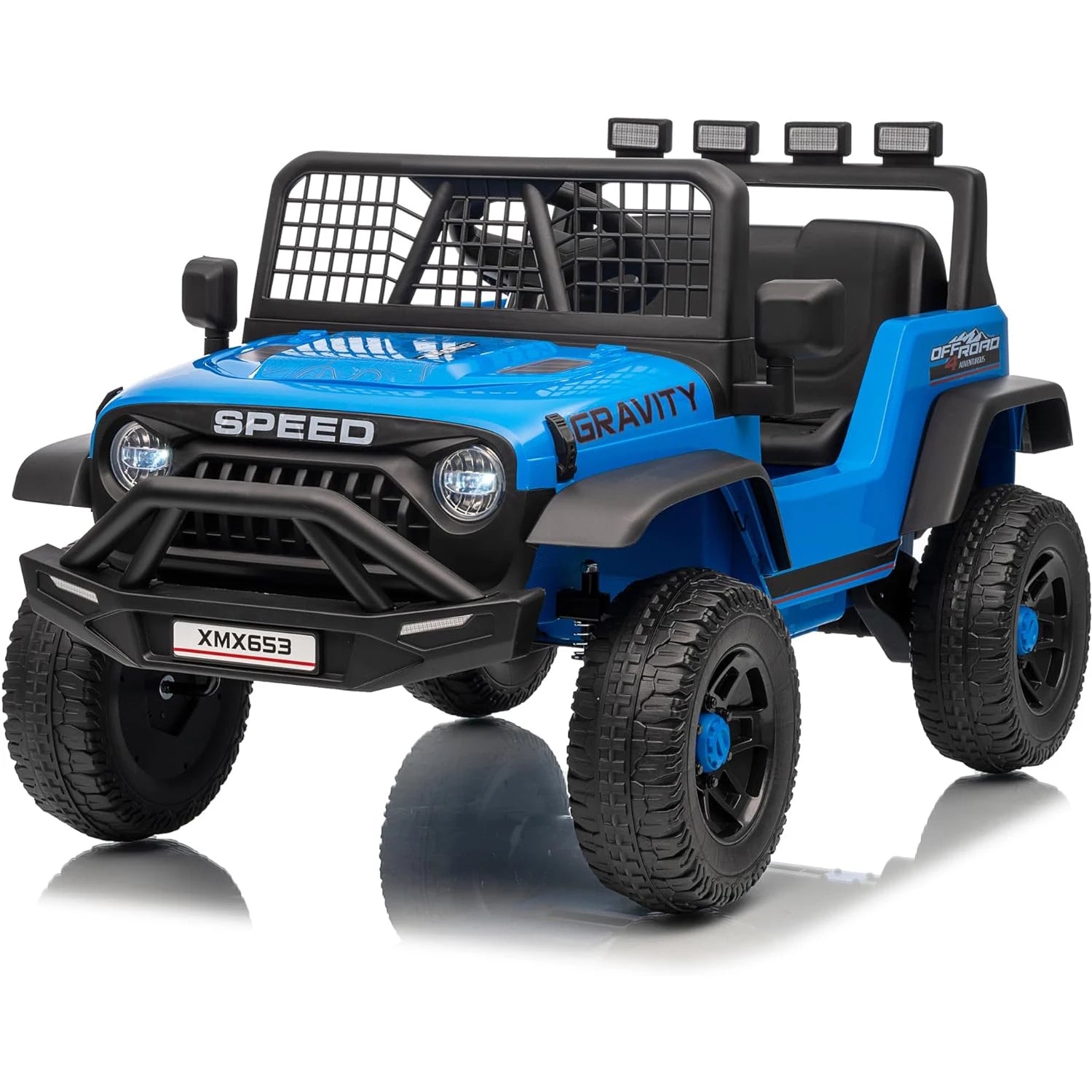 12V Kids Ride On Truck Car w/Parent Remote Control, 3 Speeds, Emergency Braking, LED Lights, Music & Horn Kids Electric Vehicles