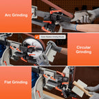 SucceBuy Belt Grinder Sander Variable Speed Belt Polisher with VFD 1500W Knife Sharpener Grinding Moulds & 3PCS Sanding Belts