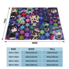 Gacha Life Girl Bundle Pack Stars Blanket Velvet Summer Portable Lightweight Thin Throw Blanket for Bedding Car Rug Piece