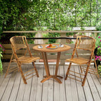 Bamboo Folding Chair, Foldable Dining Wood Chairs Comfortable Seat for Outdoor & Indoor, Patio, Porch, Wedding,, Customized