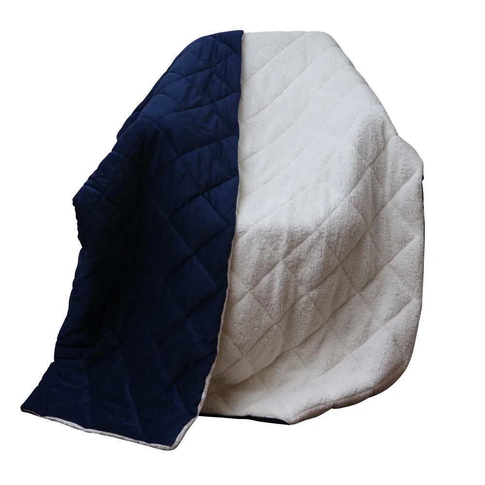 Modern Style Double-sided Two-tone Blanket Easily Switch Styles and Perfectly Match Various Interior Styles Premium Fleece Polyester Fabric Easy To Care for And Durable 60inches Long X 80inches Wide Suitable for Sofas Bedroom