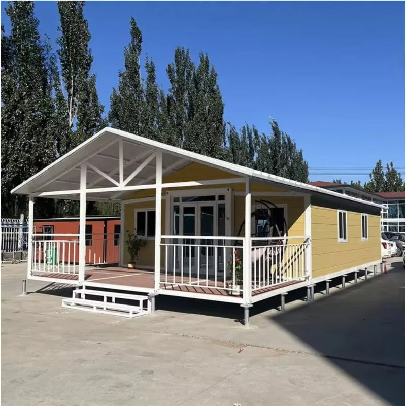 Waterproof Prefab Luxury Villa 20Ft Expandable Container House Prefabricated Portable Mobile Tiny Home with 2 Bedroom