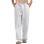 Wide Pants Spring Men's Korean Fashion Sports Streetwear Linen Oversize Trousers Yoga Pants Sweatpants Casual Daily Wear