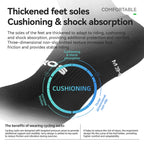ROCKBROS Cycling Aero Socks Lightweight Elastic Breathable Socks Non-slip Shock Absorption Odorless Anti-bacterial Cycling Socks