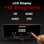 Portable Folding Electric Treadmill - LCD Display, 6.2mph Adjustable Speed
