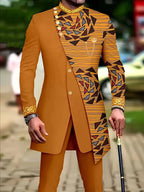 Men's fashion luxury liberty stitch dress two-piece set