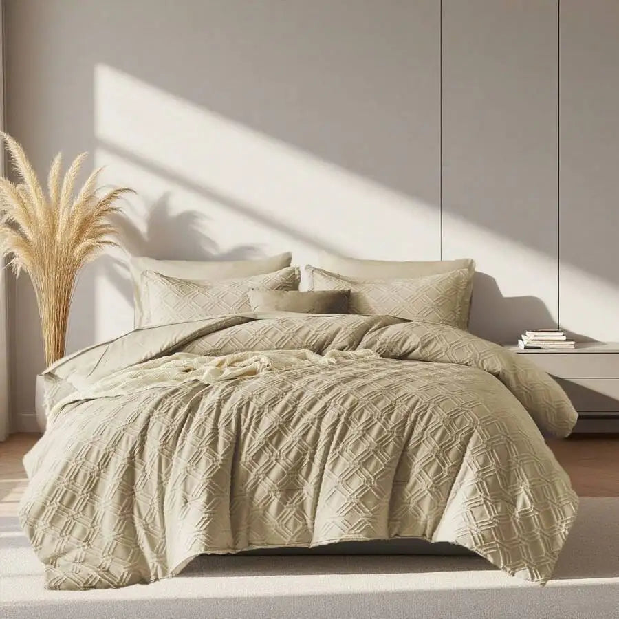 7pcs Simple And Stylish Embossed Comforter Sets Queen, 100% Polyester Lightweight Comfortable Summer Bedding Set, Super Soft And