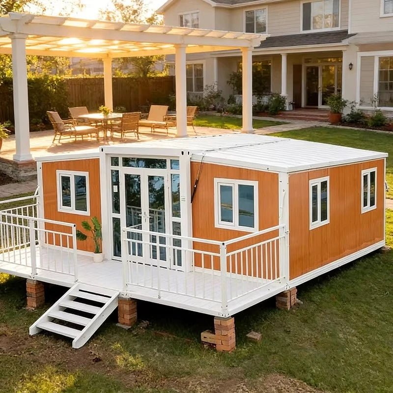 Heavy Duty Steel Frame Yugong Foldable Expandable Container House Portable Prefab Strong Home for Hurricane Zone Earthquake Area