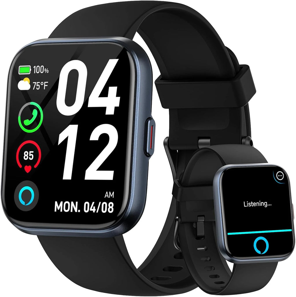 1.83" Full Touch Screen Smart Watch | Alexa, Wireless Call, 105+ Sports Modes, 24/7 Health & Sleep Tracker, Comfort Breathable Strap, Long Battery Life, Phone Finder & Remote Camera For Android & iPhone, Practical Gifts For H