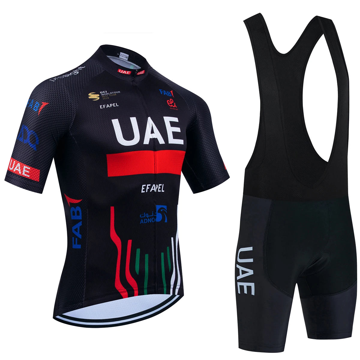 New Black UAE Cycling Maillot Jersey Shorts Men Women Ropa Ciclismo MTB Road Bicycle Jersey Riding Bike T-shirt Pants Clothing