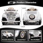 Large Ride On Car Compatible with Benz 12V Battery Powered Electric Vehicles with Remote Control for 4WD Classic Ride on Toys w