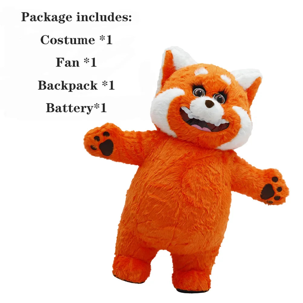 US stock Inflatable Polar Bear Costume Mascot for Advertising Christmas Halloween Adult Fursuit Panda Gorilla Carnival Suit