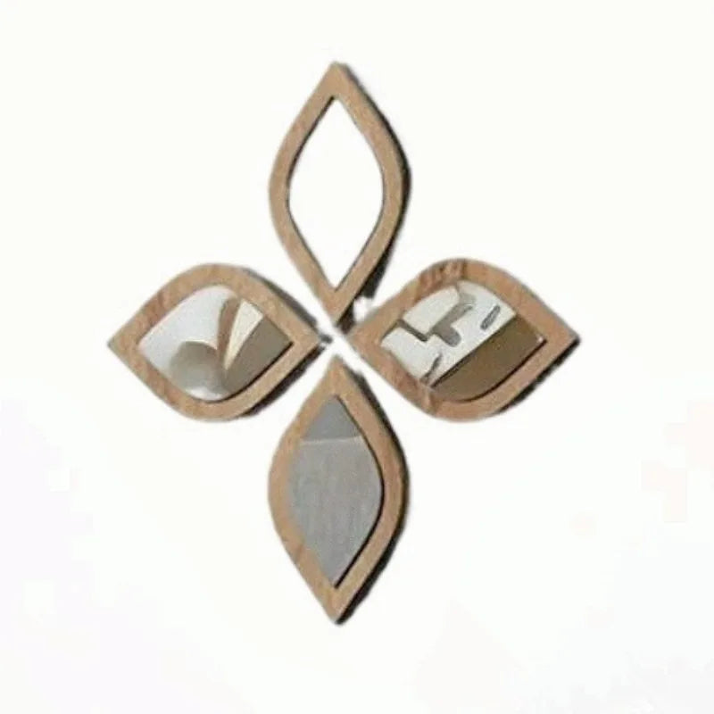 4PCS Boho Tear-Shaped Decorative Wall Mirrors, Acrylic Modern Mirror Wall Art, Bedroom, Office, Bedroom & Living Room Ornament