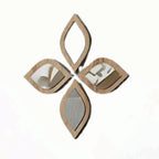 4PCS Boho Tear-Shaped Decorative Wall Mirrors, Acrylic Modern Mirror Wall Art, Bedroom, Office, Bedroom & Living Room Ornament