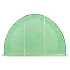 Greenhouse application, PE mesh fabric in green color with galvanized steel frame, 48.4 sq ft coverage, UV-resistant and durabl