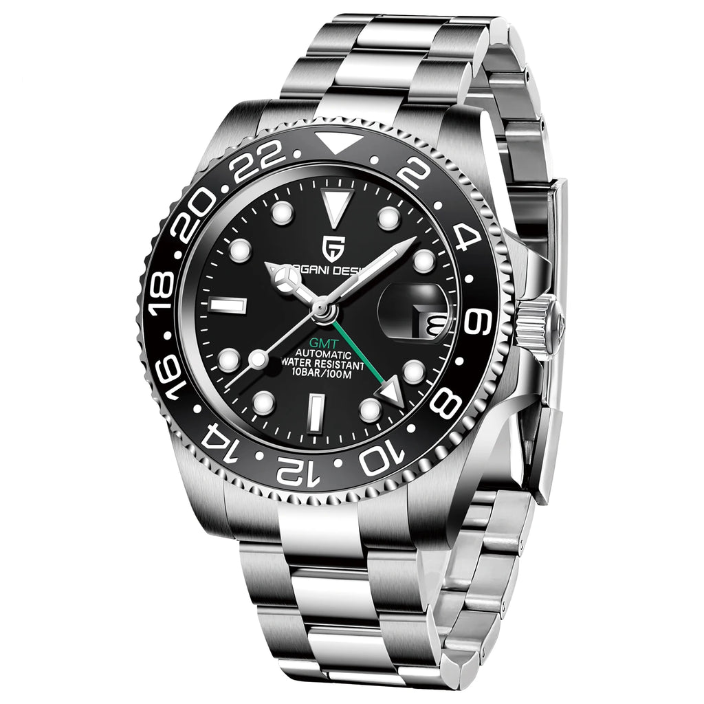 2026 PAGANI DESIGN New PD-1662 V5 Men Mechanical Watches Luxury Ceramic Bezel Automatic Watch 100M Waterproof GMT Watch for Men