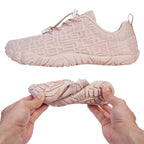 Unisex Water Shoes Barefoot Beach Shoes Breathable Gym Sneakers for Water Sports (Apricot 39)
