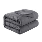 All Season Lightweight Comforter Set 3Pcs Soft Quilted Bedding Sets Box-Stitch Bed in a Bag Include 1 Comforter 2 Pillowcases Breathable Home Bedroom Textile Decor
