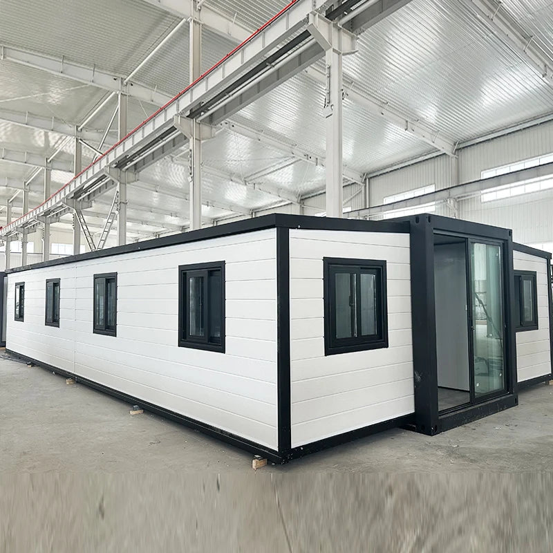 Customizable 20ft Folding Prefab House Easy Assembly Expandable Container Home Tiny House for Camping Office Site Shelter Use