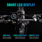 MX-21 Foldable Adult Electric Bike 1000W Motor Removable 48V 15Ah Large Battery 20 All-Terrain Fat Tire E-bike