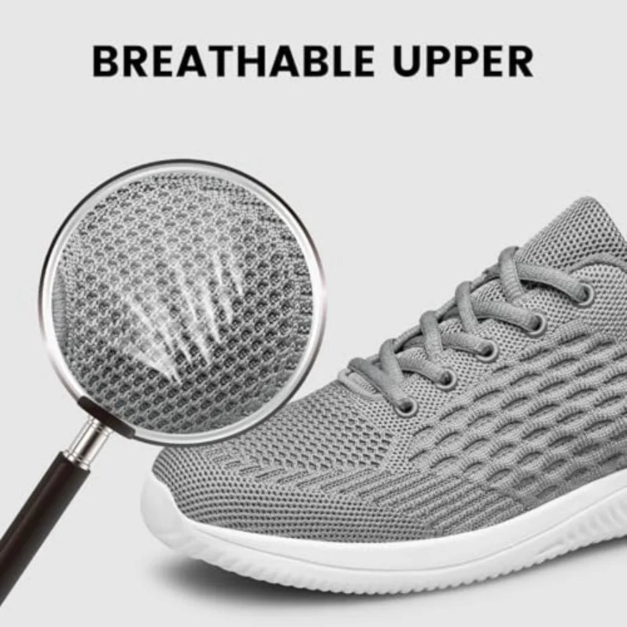 Raoendis Mens Walking Shoes Ultra Lightweight Breathable Running Shoes Non Slip Athletic Fashion Sneakers Mesh Workout Casual S