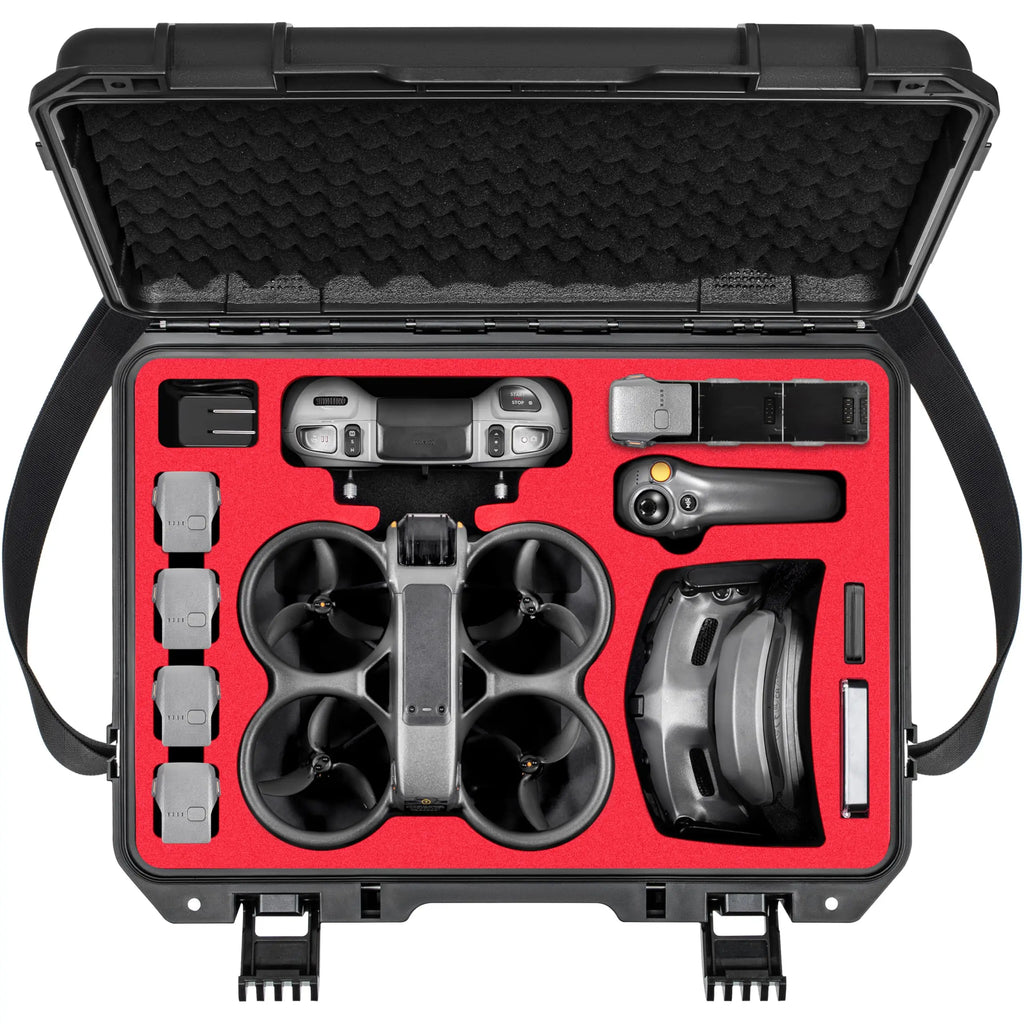 STARTRC Avata 2 Case,Waterproof Carrying Hard Case for DJI Avata 2 Fly More Combo with Goggles 3(NOT for Goggles N3),FPV Remote Controller 3,Battery Charging Hub,FPV Drone Accessories
