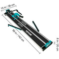 SucceBuy 1200MM Tile Cutter High Precision Manual Ceramic Floor Tiles Tile Cutter  48 In Cutting Machine for Precision Cutting