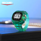 SKMEI 2699 New LED Digital Women Fashion Cool Rings Finger Watches Chronograph Plastic Watches Lady Jewelry （Cannot adjust size）