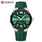 CURREN Men Watch Top Brand Luxury Military Army Male Wristwatch Waterproof Original Silicone Strap Sport Calendar Quartz Clock
