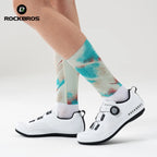 ROCKBROS Cycling Aero Socks Lightweight Elastic Breathable Socks Non-slip Shock Absorption Odorless Anti-bacterial Cycling Socks